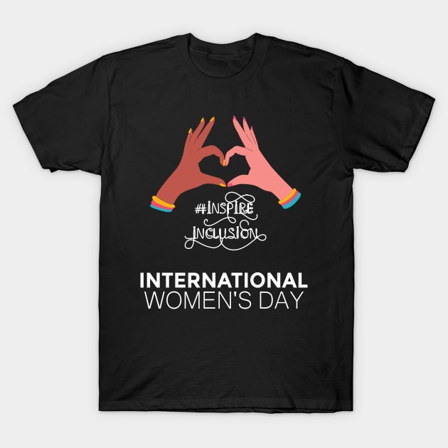 Count Her Inspire Inclusion Women's International Day 2024 T-Shirt by AimArtStudio